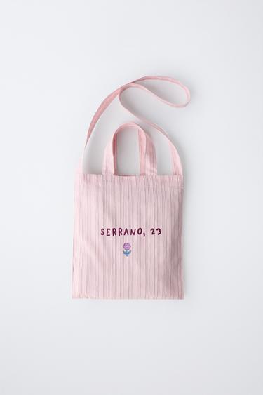 STRIPED TOTE BAG - Pink by Zara - Image 0