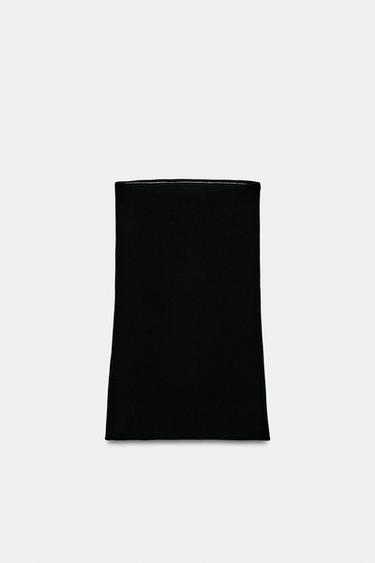 STRETCH-KLEID SCHULTERFREI - Schwarz von Zara