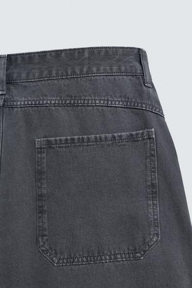 WIDE-LEG TROUSERS - Mid-blue by Zara - Image 8