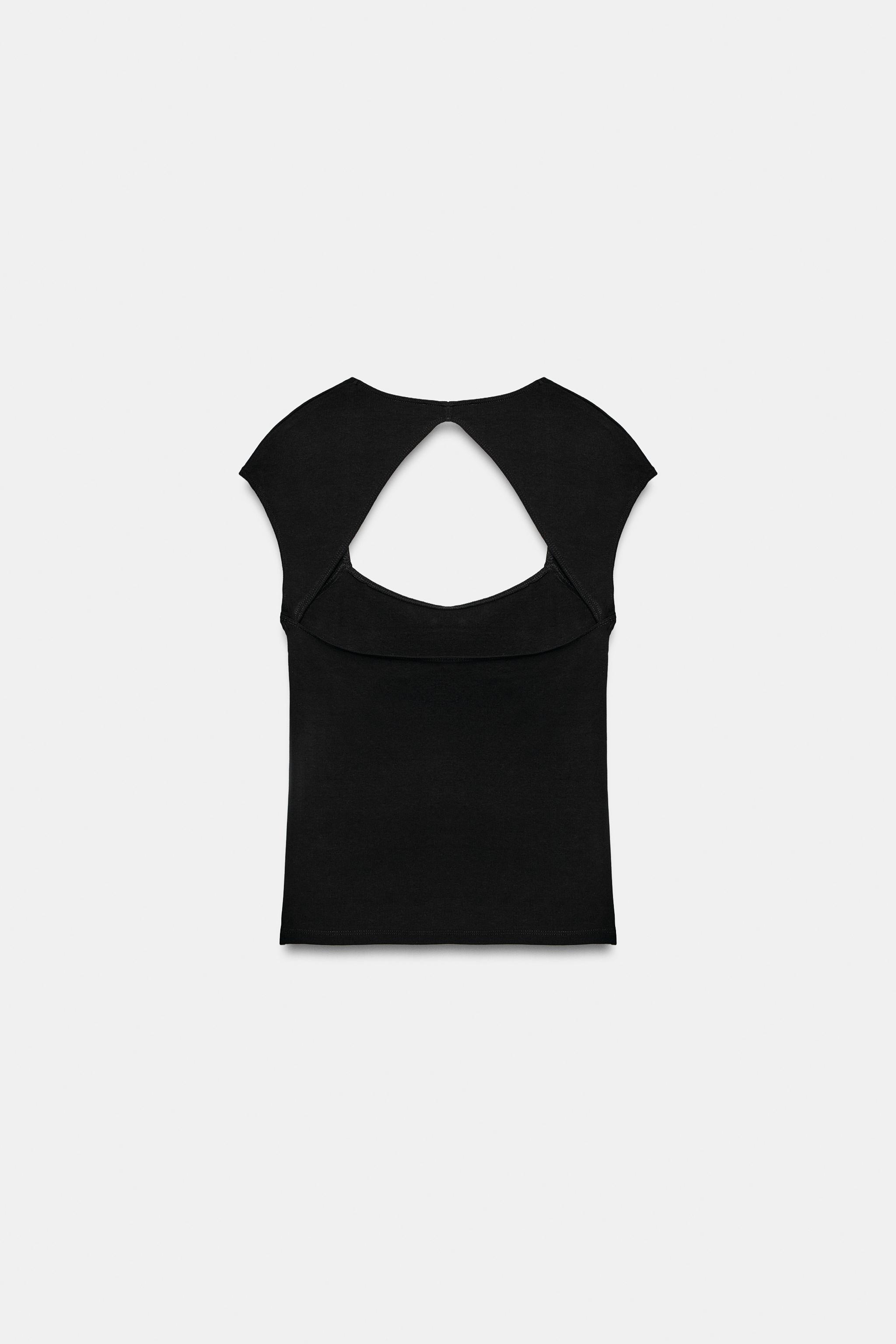 Женские топы Zara BACK OPENING TOP — фото 5