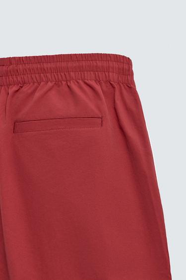 TECHNICAL JOGGERS WITH CONTRAST SIDE TAPING - Red by Zara - Image 8