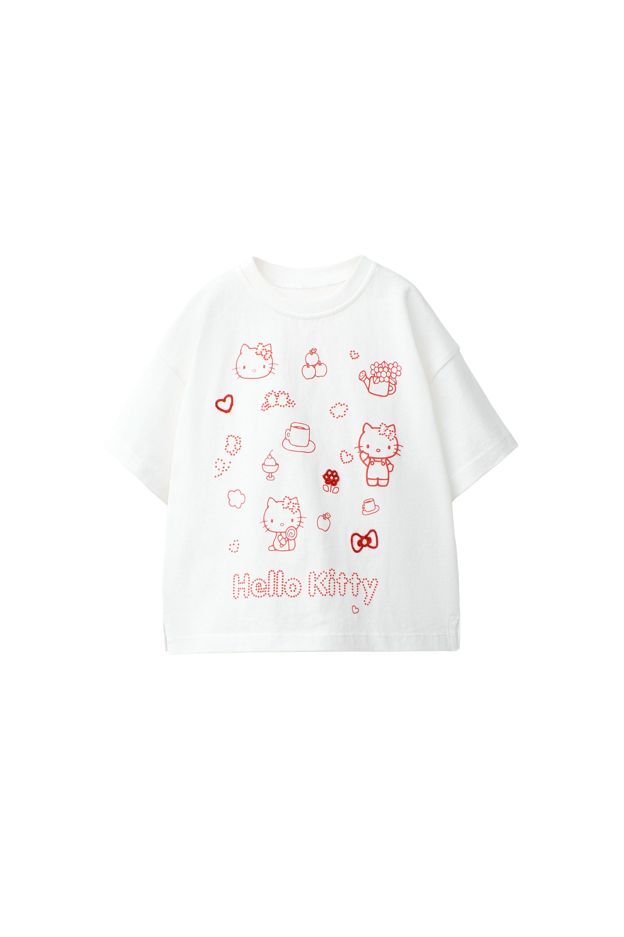 HELLO KITTY © SANRIO T-SHIRT - White | ZARA United States