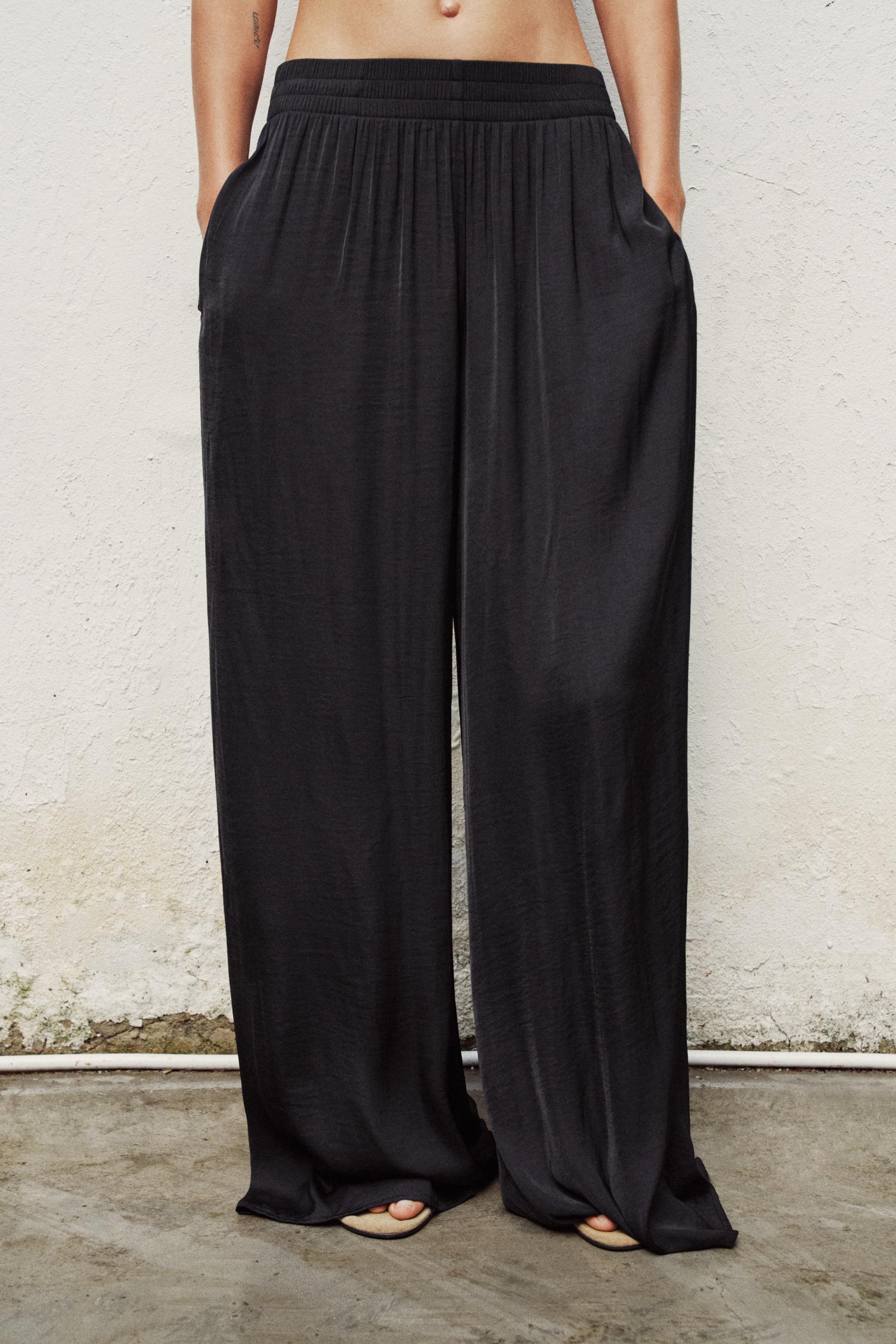 FLOWY WIDE LEG PANTS
