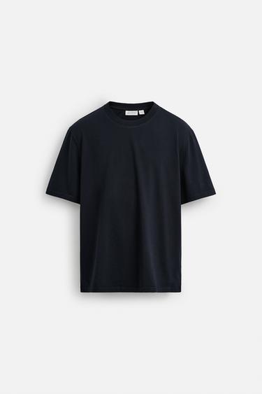 CAMISETA REGULAR FIT MEDIUM WEIGHT - Marino de Zara