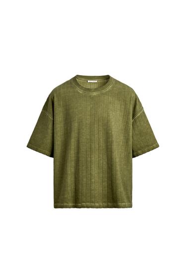 CAMISETA RELAXED FIT CANALÉ - Verde de Zara