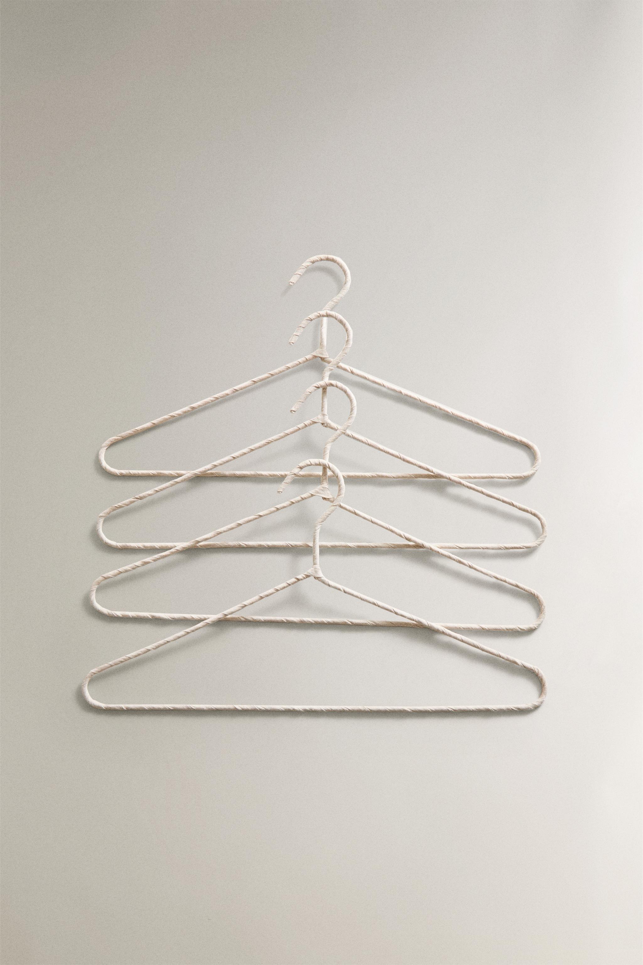BEIGE COTTON AND LINEN HANGER (PACK OF 4)