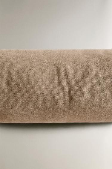 BOLSTER WITH TOPSTITCHING - Brown / Taupe by Zara - Image 3