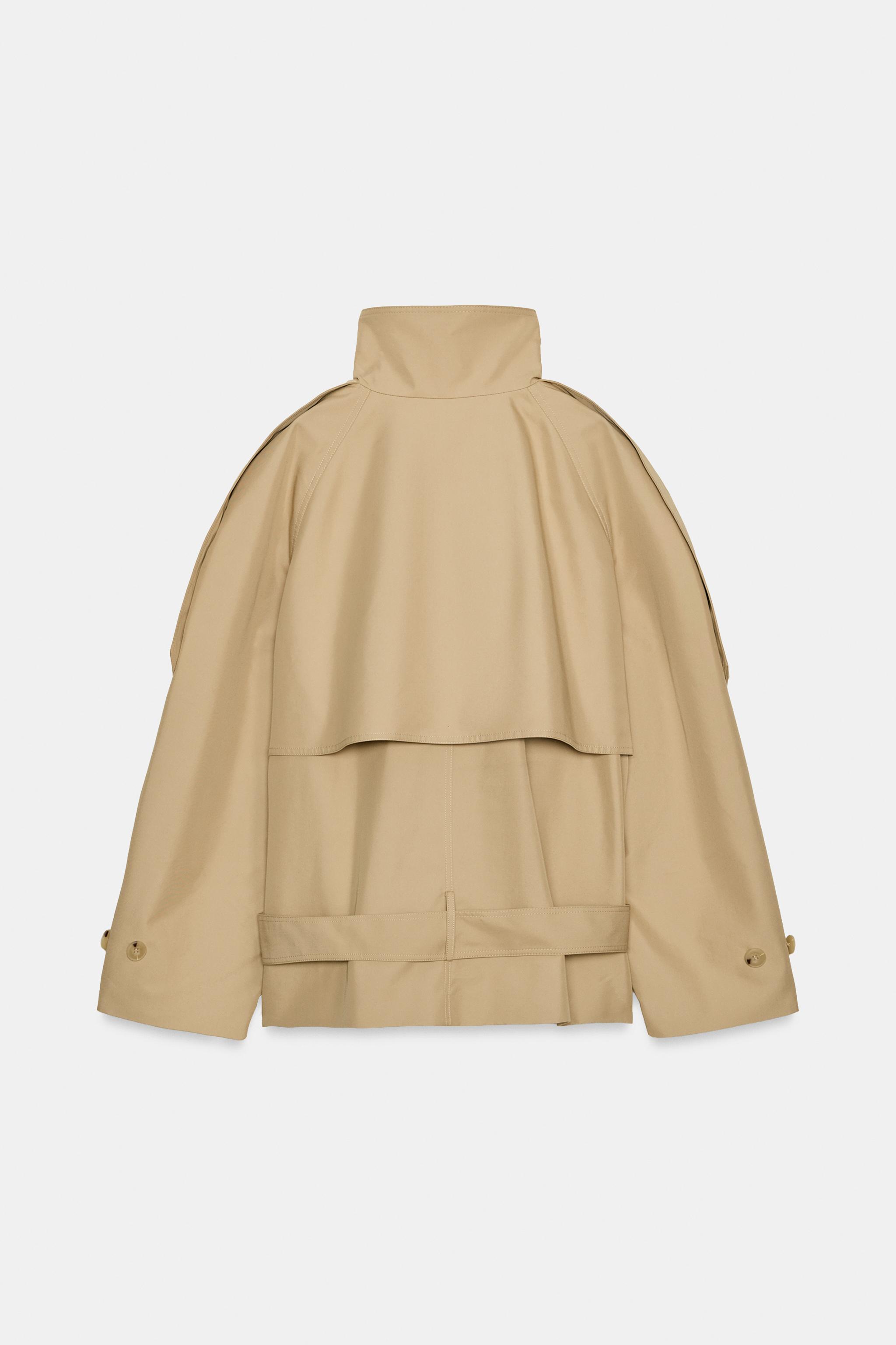 SHORT HIGH NECK TRENCH COAT ZW COLLECTION