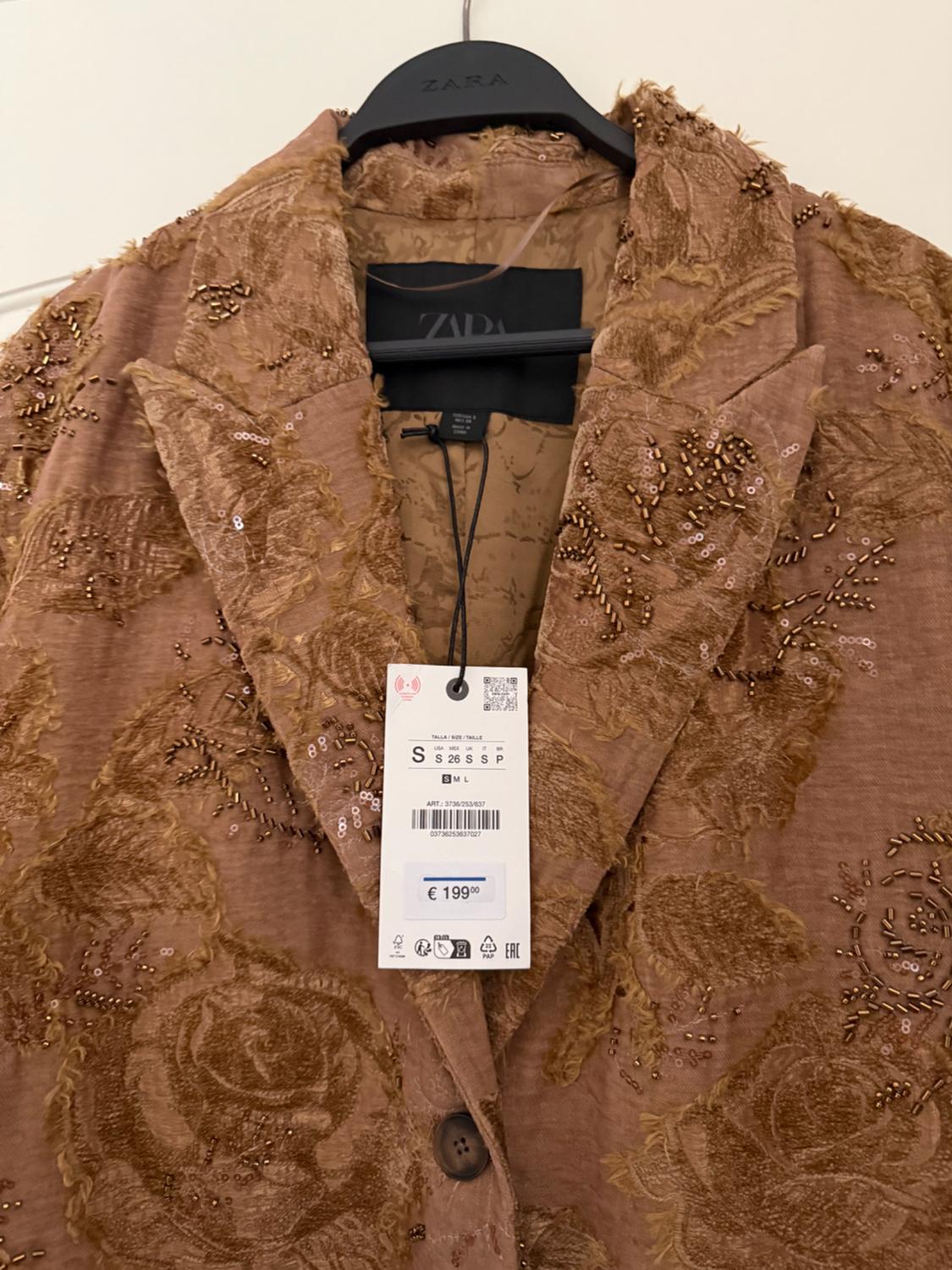 EMBROIDERED LONG COAT ZW COLLECTION LIMITED EDITION - Image 3