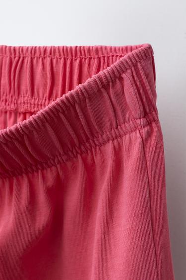 WASHED-EFFECT WIDE-LEG CARGO TROUSERS - Raspberry by Zara - Image 2