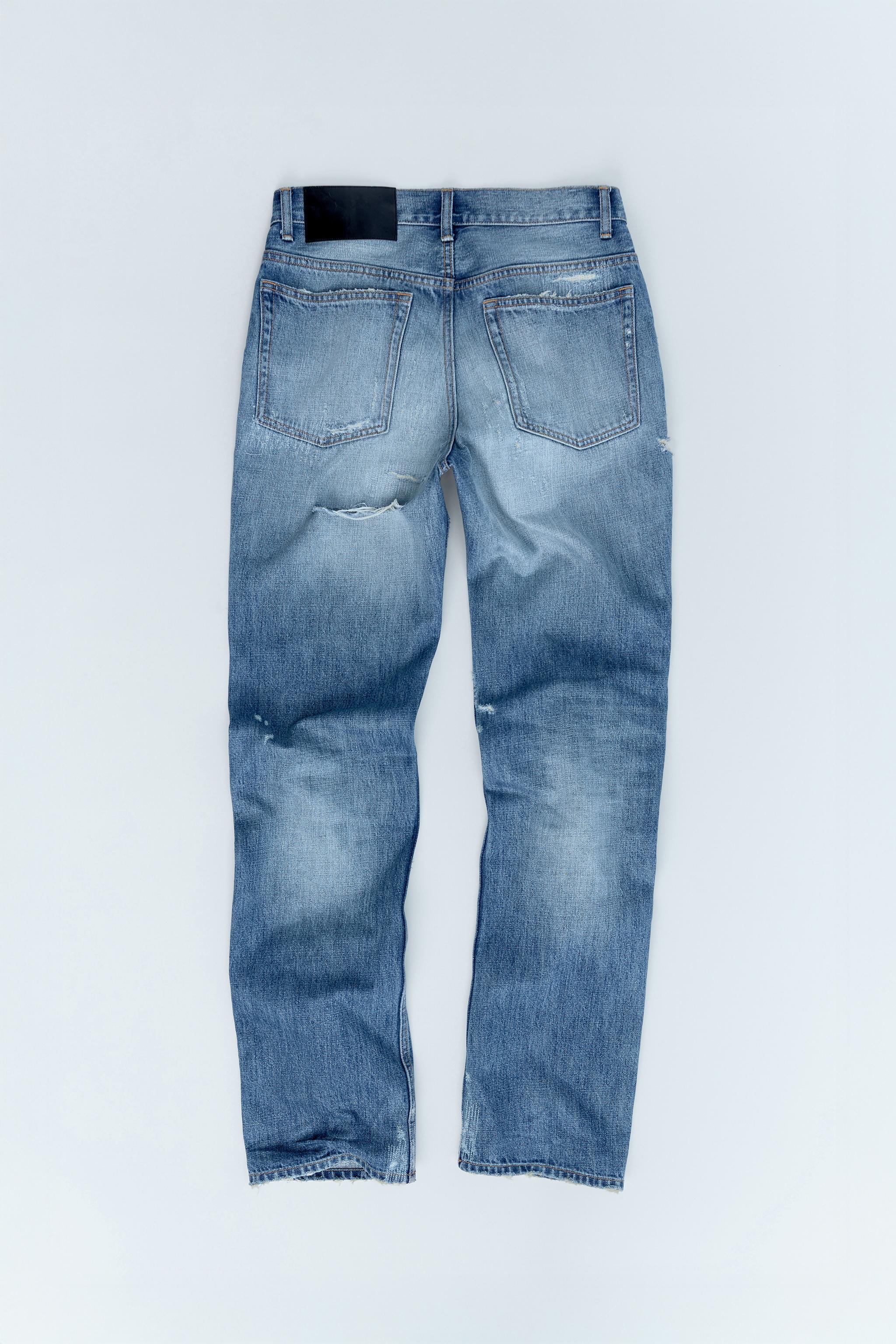 TRF ライトブルー 折り返し　ダメージデニム EU 32 ZARA TRF ライトブルー 折り返し ダメージデニム EU 32 ZARA TRF