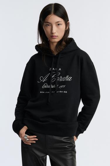 50TH ANNIVERSARY EMBROIDERED HOODIE - Black by Zara