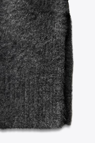 JERSEY PUNTO CUELLO REDONDO - Gris medio de Zara