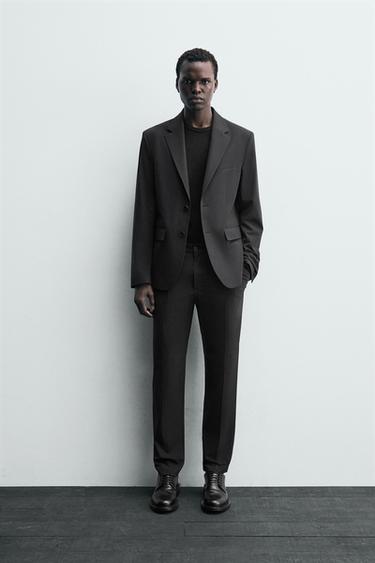 PANTALON LÉGER DE COSTUME CONFORT - Noir de Zara