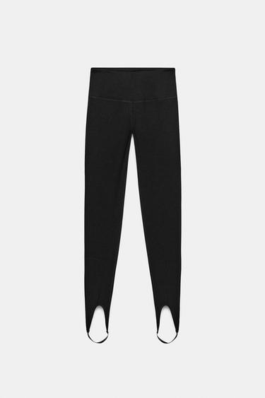 STRETCH FUSEAU LEGGINGS - Black by Zara