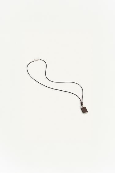 COLLAR CHAPA METÁLICA COMBINADA - Marrón de Zara