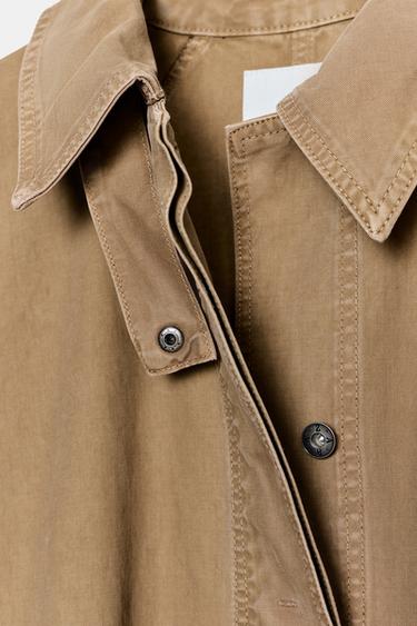 TRENCH LONG OVERSIZE - Marron de Zara - Image 6