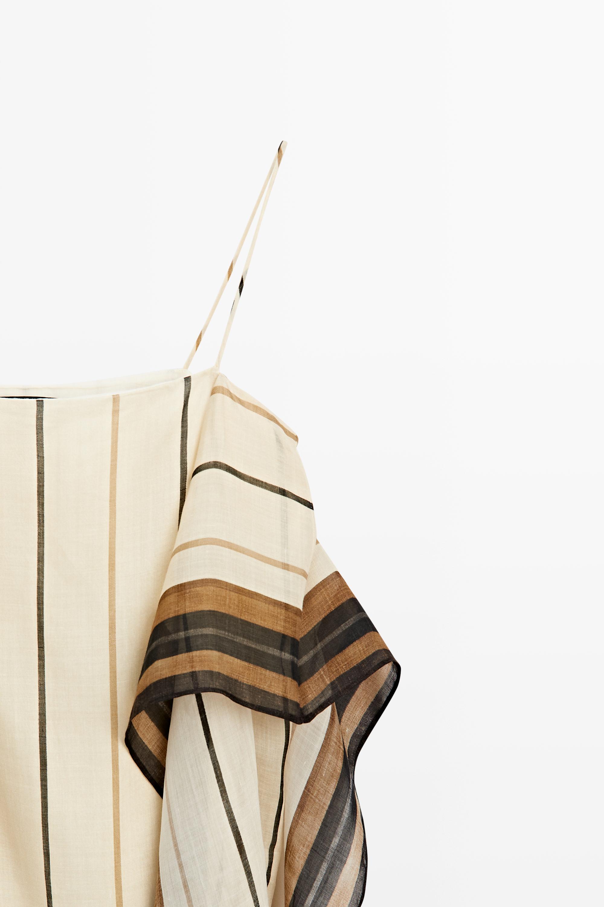 Flowing striped strappy top — 773