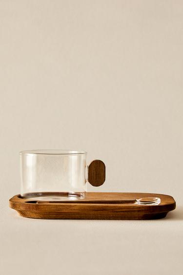 BOROSILICATE MUG WITH TRAY - 990 by Zara