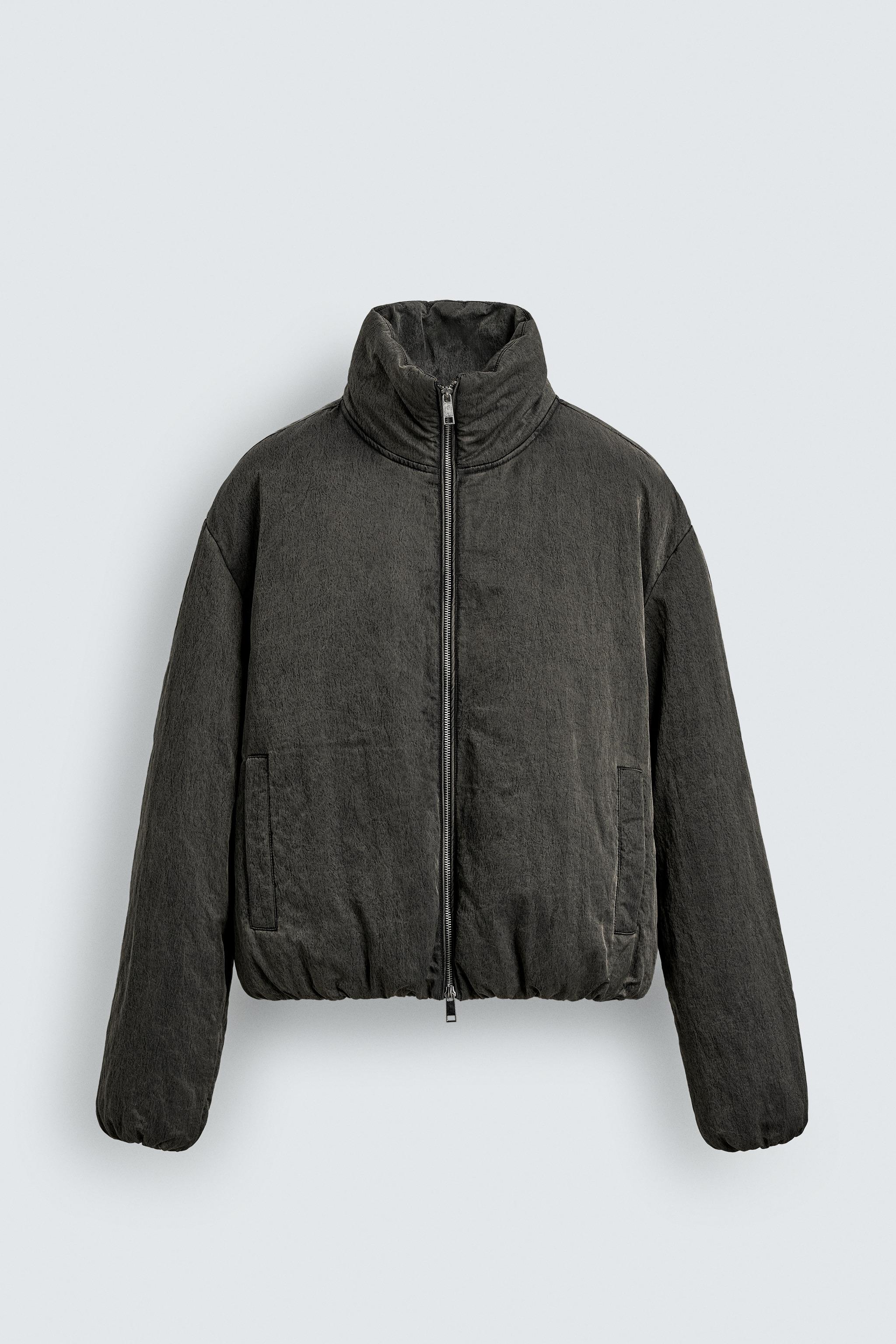 ZARA ドットパフジャケットXS ドット柄パフジャケット - 青色/白色 | ZARA Japan / 日本