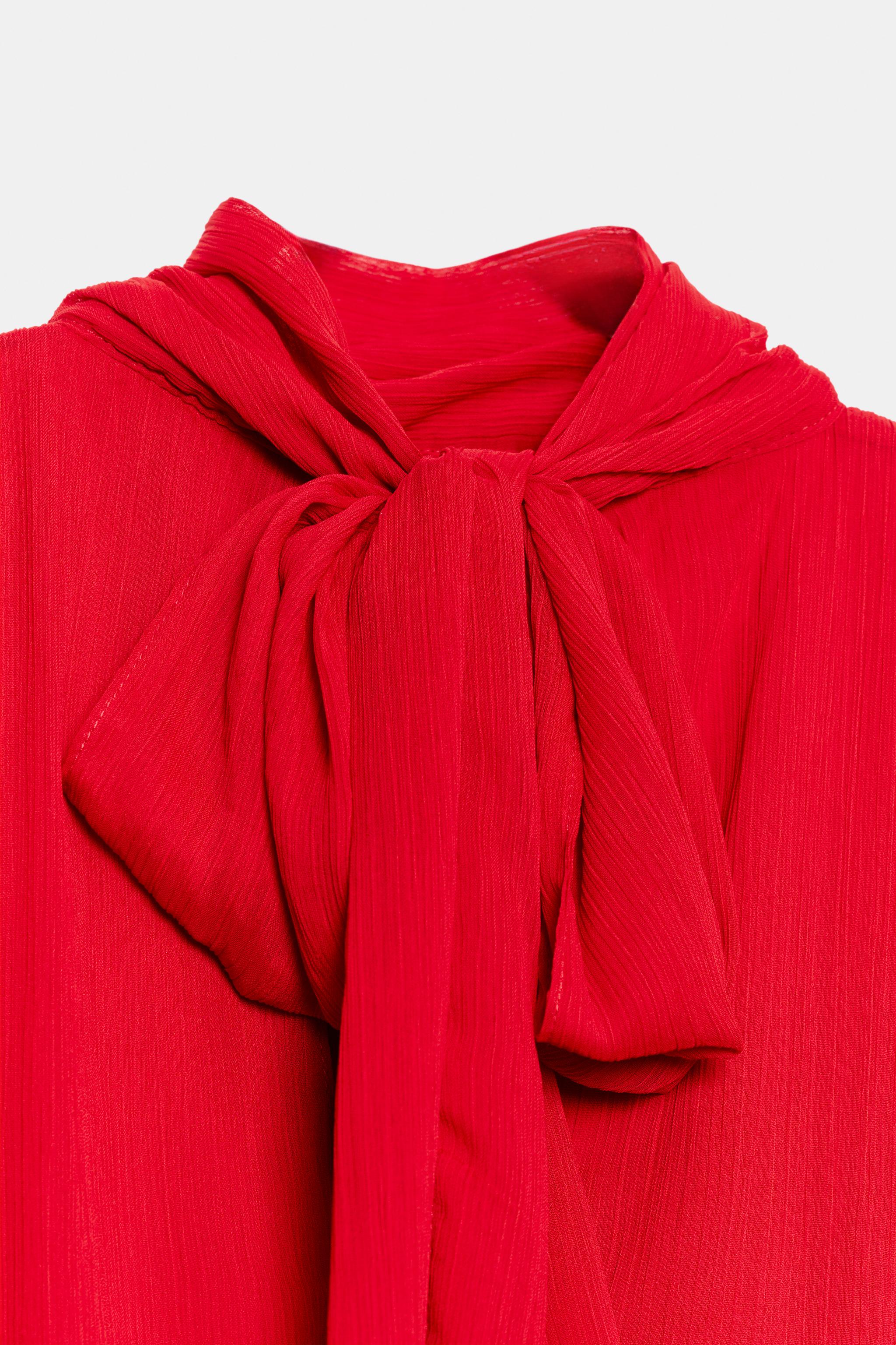 Zara SIRTI BAĞCIKLI DRAPE TOP görsel 8