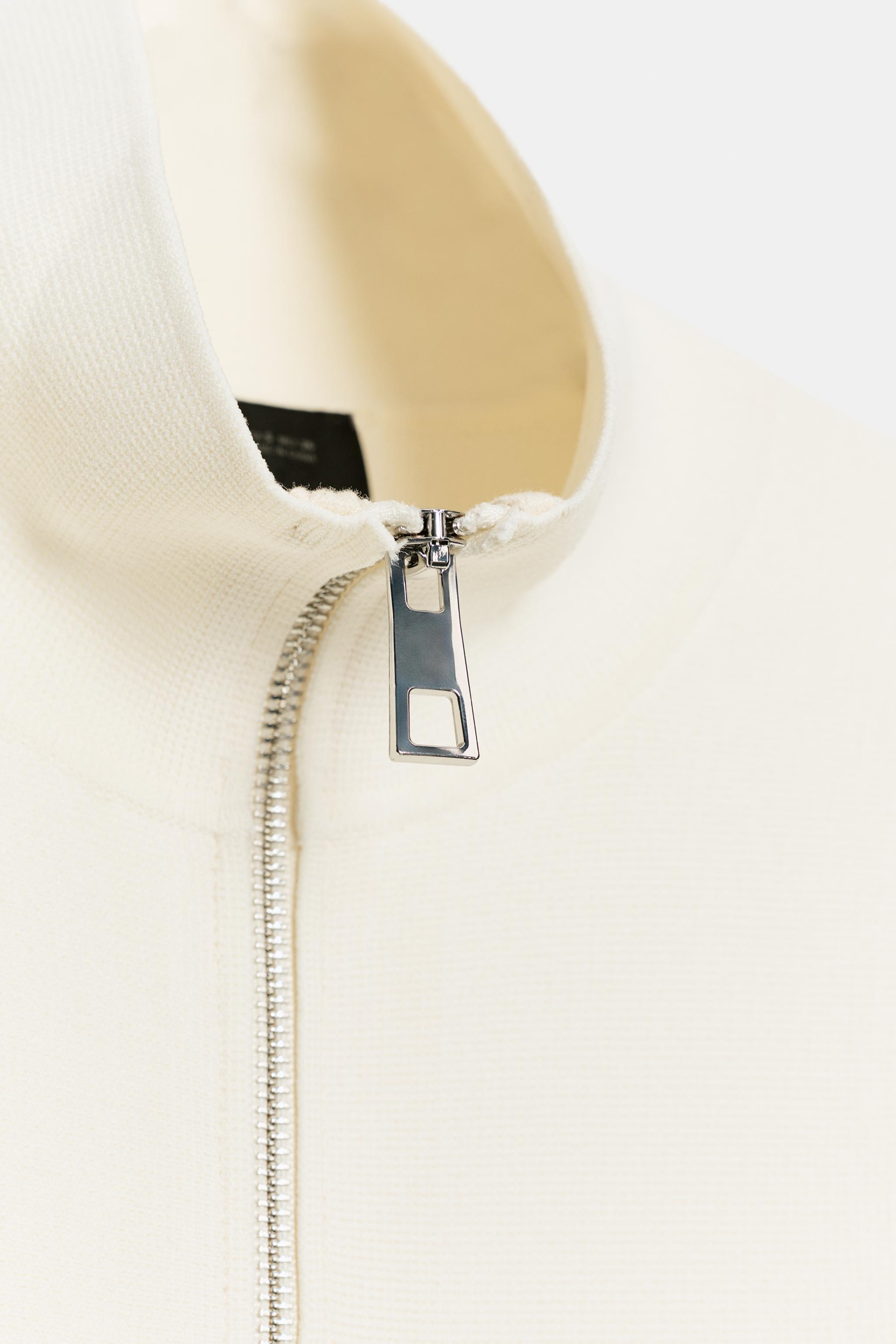 Zara ZIP-UP PEPLUM CARDIGAN — фото 9