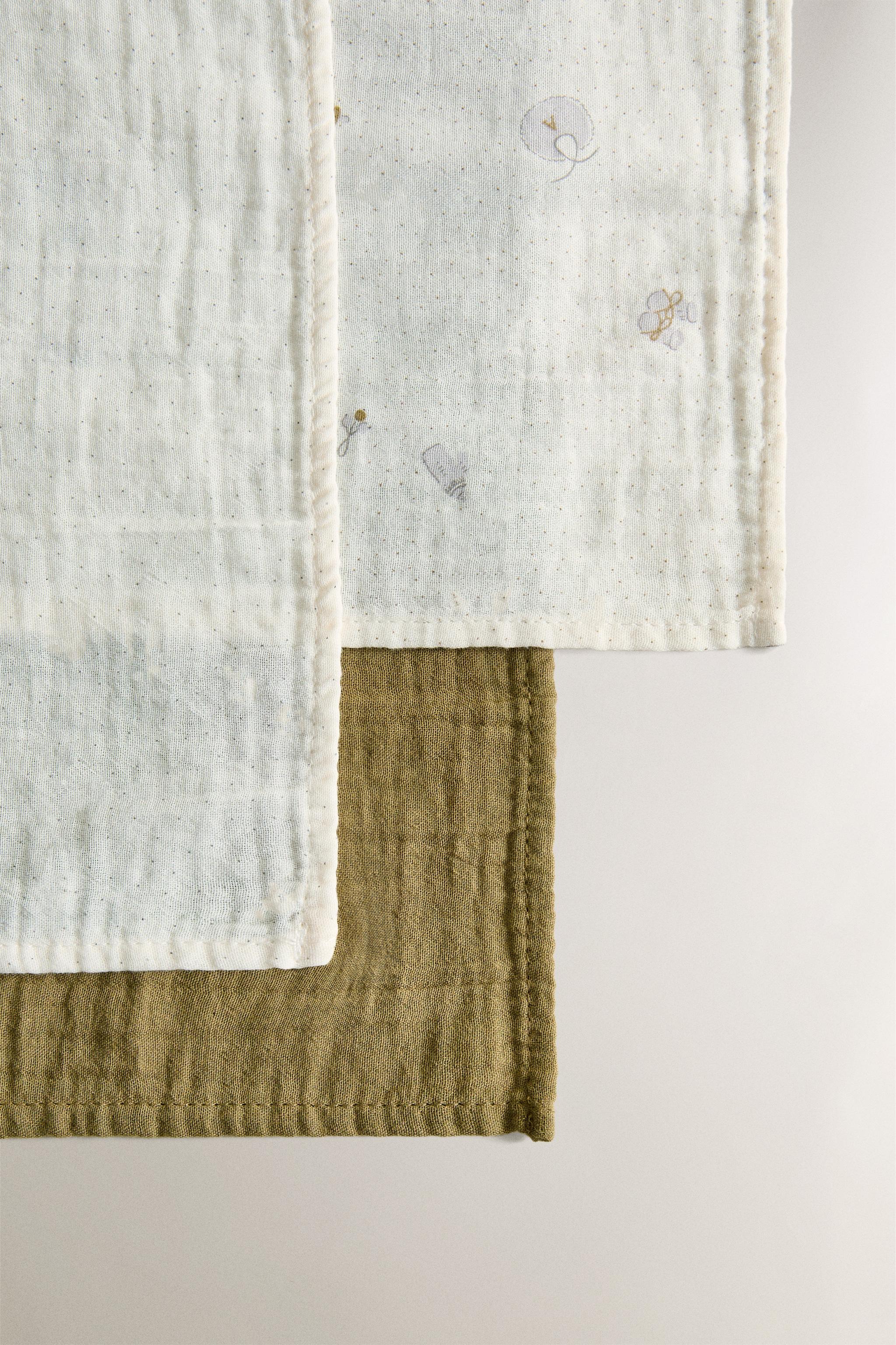 BABY MUSLIN CLOTHS (SET OF 3)