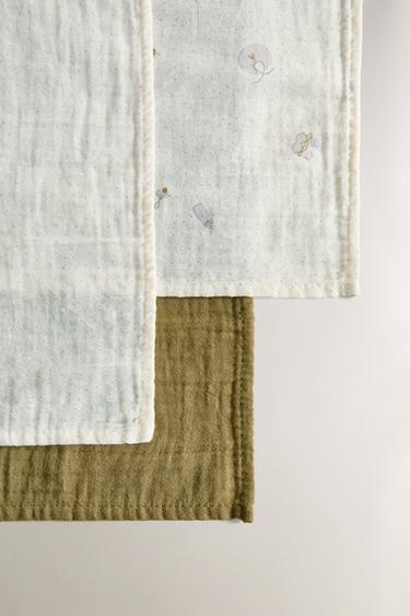 MUSELINAS BÉBÉ (LOT DE 3) - Écru de Zara - Image 2