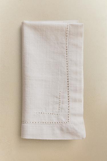 PACK SERVILLETAS ALGODÓN VAINICA (PACK DE 2) - Blanco de Zara