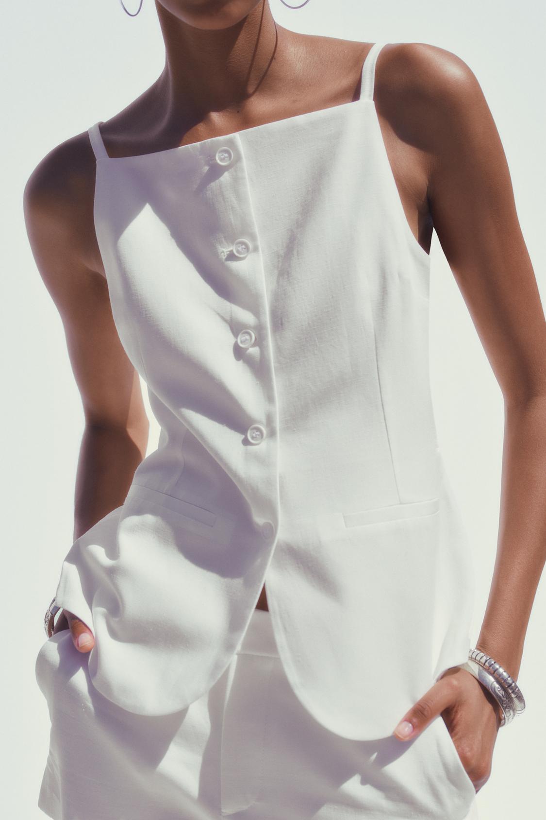 BUTTONED TOP VEST
