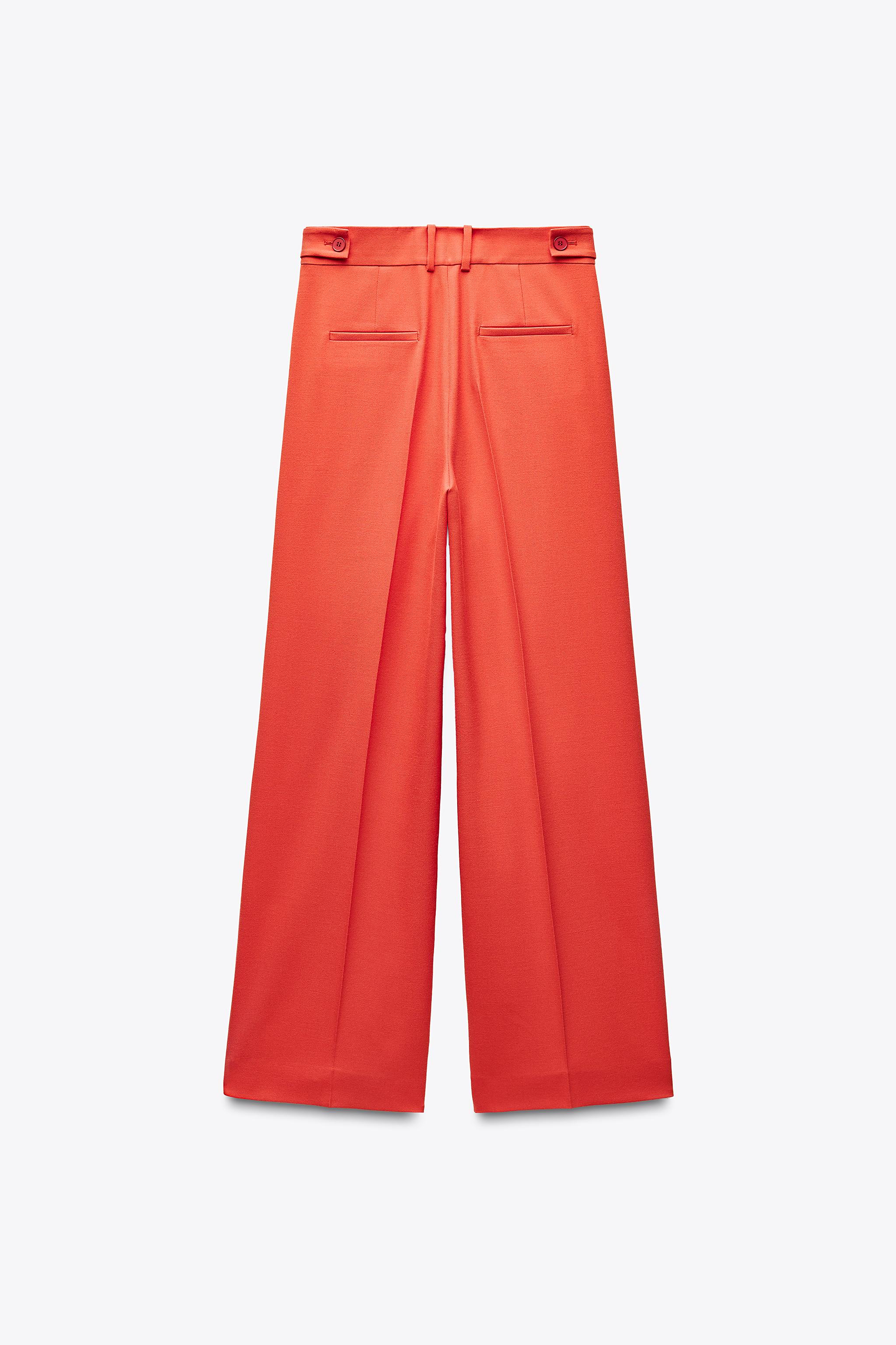 ZW COLLECTION ダーツパンツ - オレンジ色 | ZARA Japan / 日本