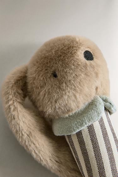 KIDS' BUNNY SOFT TOY RATTLE - Dark beige by Zara - Image 2