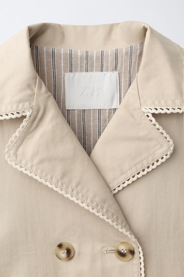 TRENCH COURT EN DENTELLE - Beige de Zara - Image 6