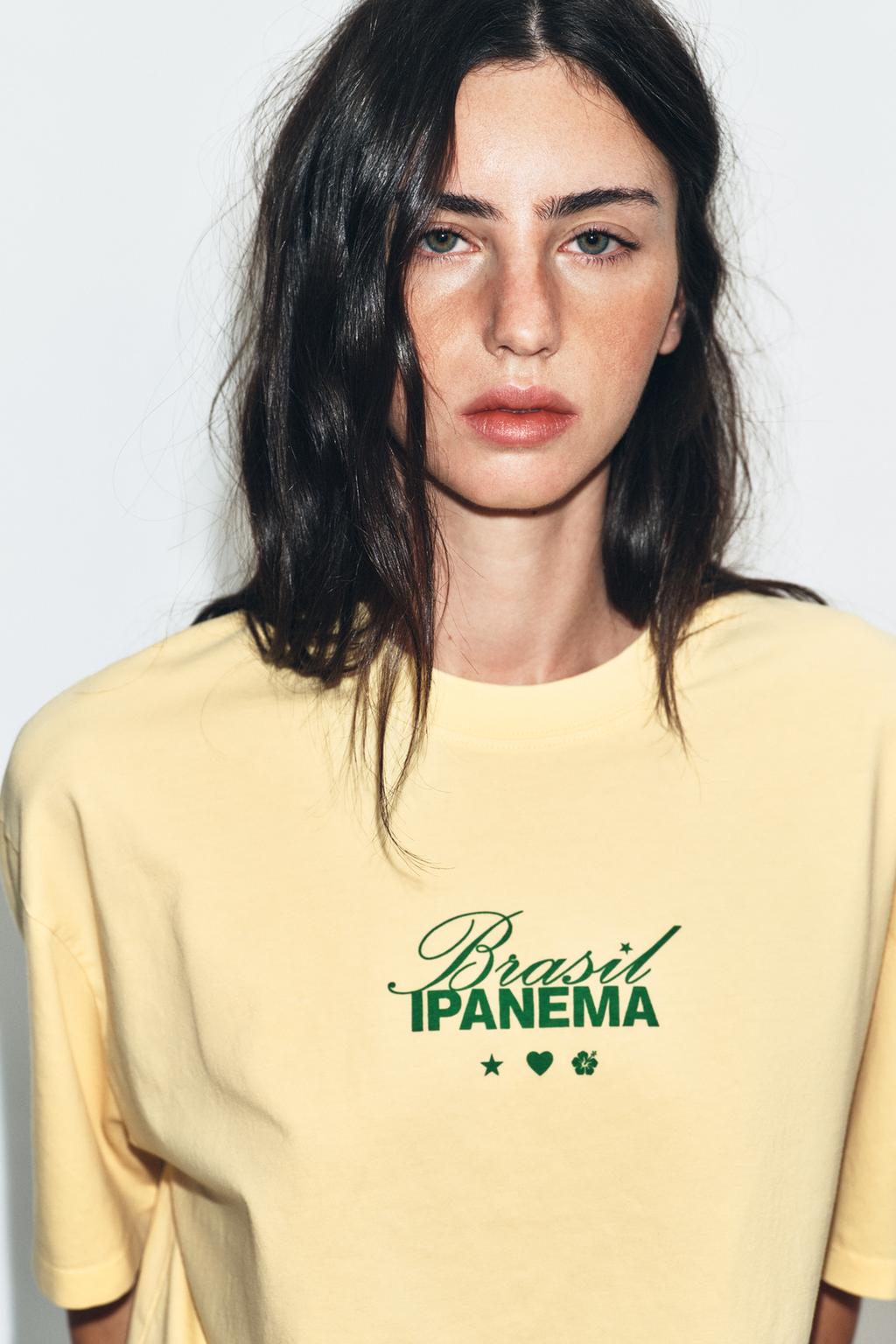 WASHED EFFECT TEXT T-SHIRT - image 2