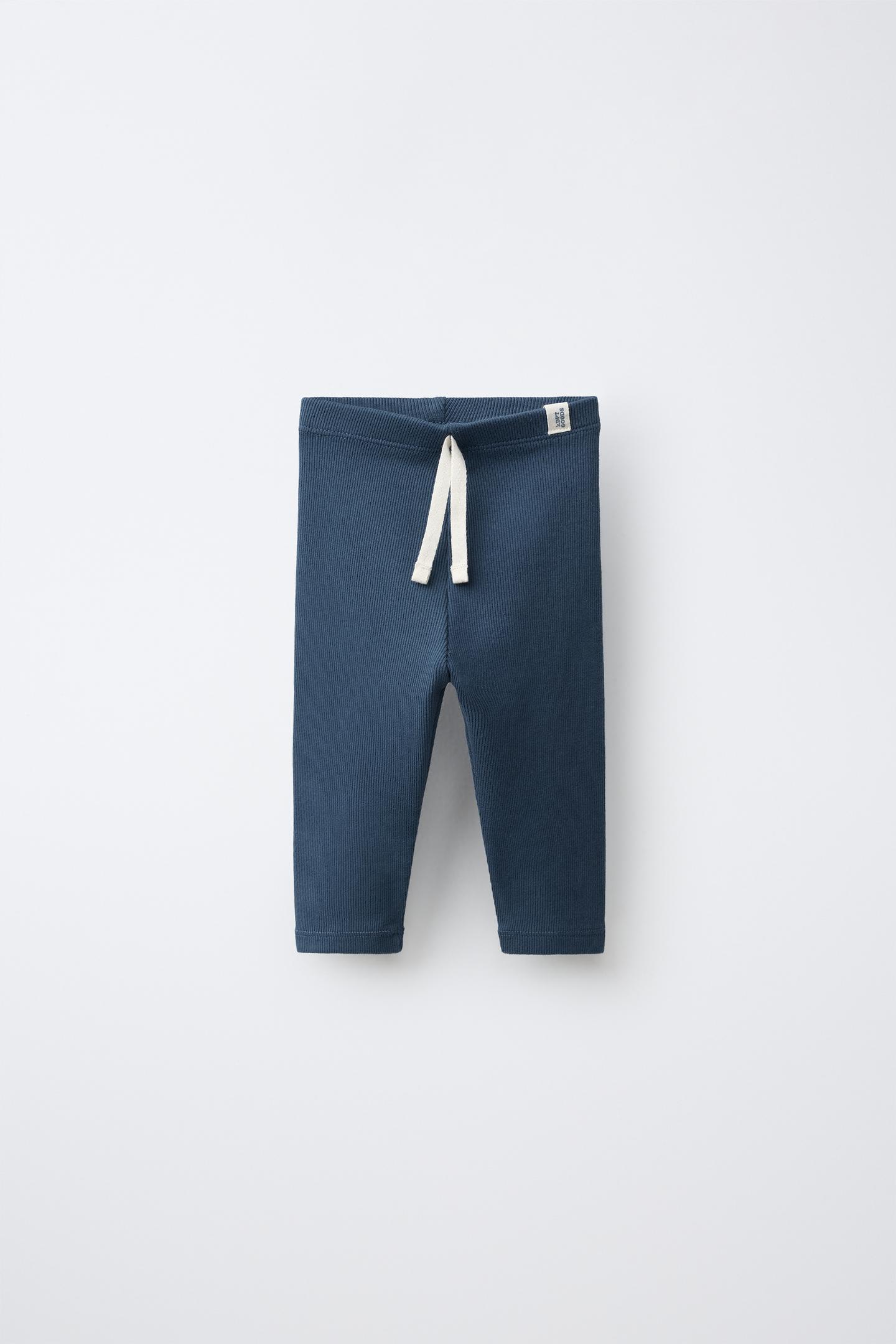 Детские леггинсы Zara Label Detail Ribbed
