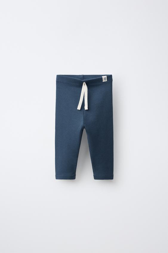 RIBBED LEGGINGS WITH LABEL - 474 de Zara - Imagen 0