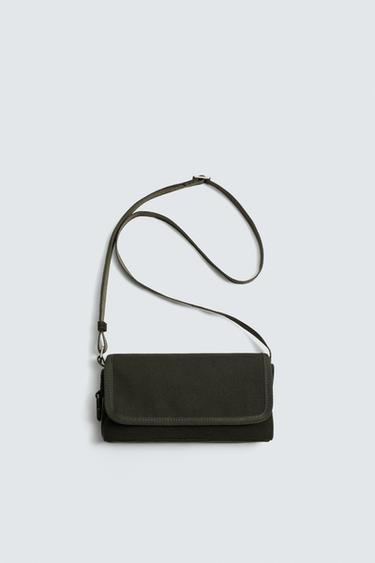 CROSSBODY BAG - Khaki Green by Zara