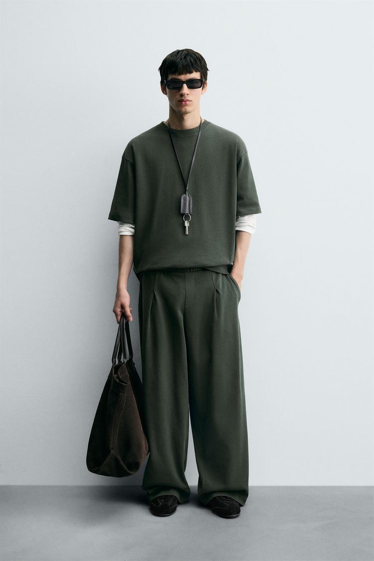 Pantalon Ensemble De Jogging Zara PANTALON DE JOGGING COUPE LARGE