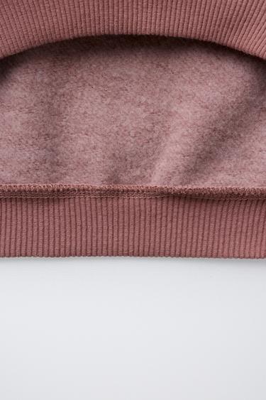 SWEAT IMPRIMÉ FORMES - Rose poudré de Zara - Image 3