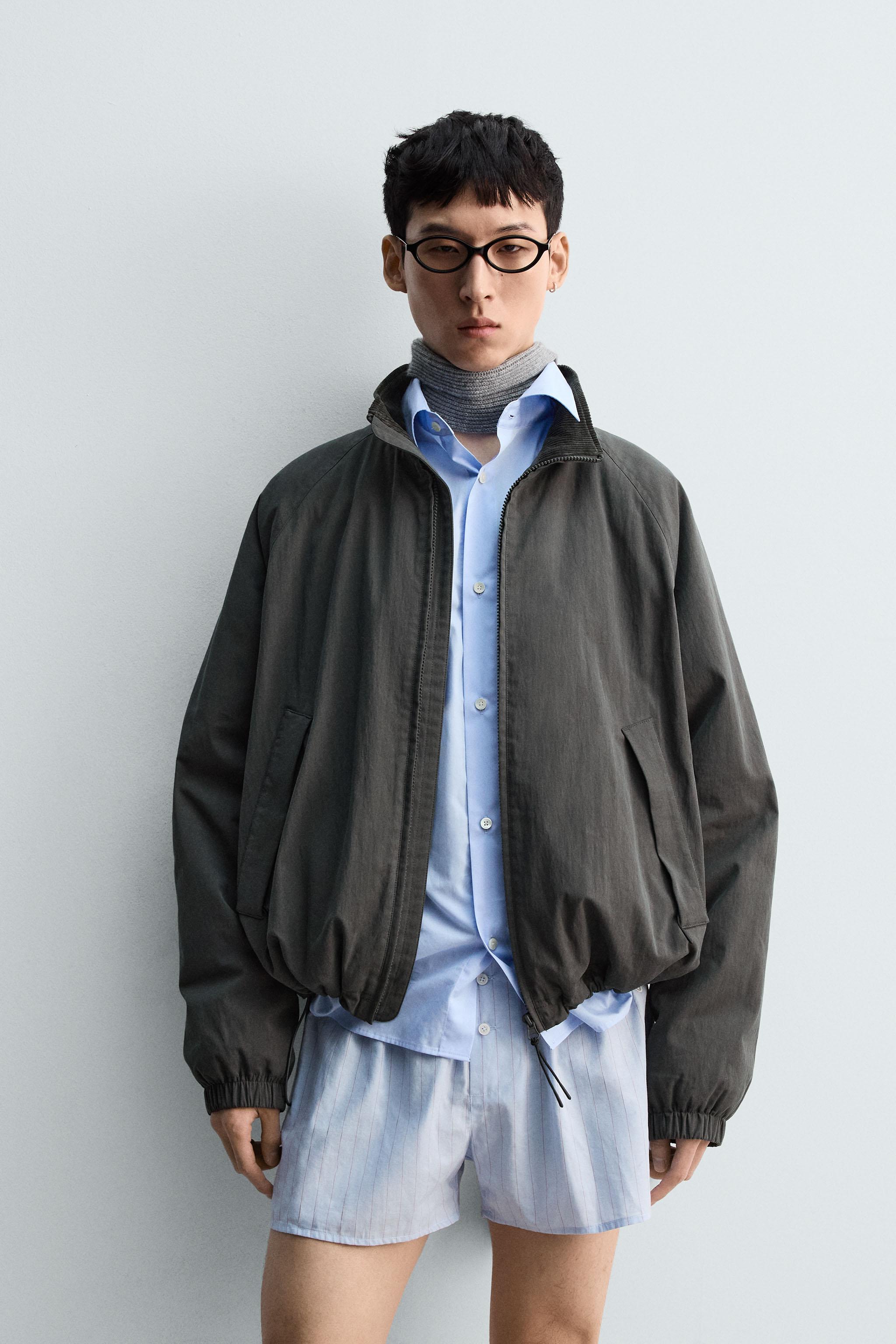 テクニカルキルティングジャケット - ダークカーキ | ZARA Japan / 日本