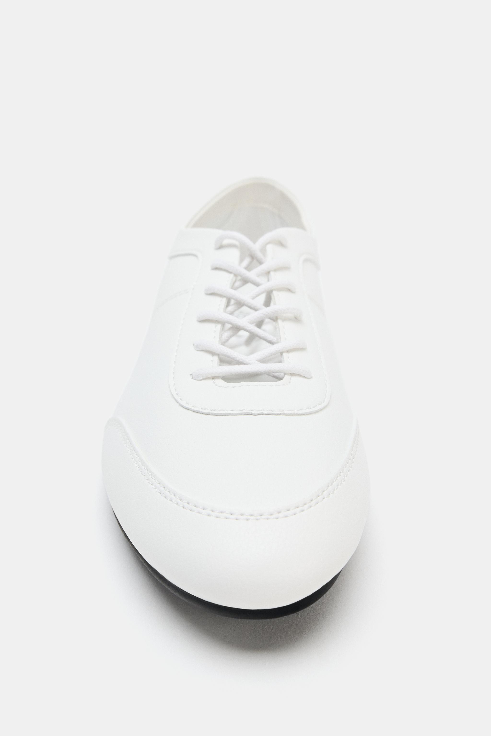 Женские кроссовки Zara BLUCHER SNEAKERS — фото 3