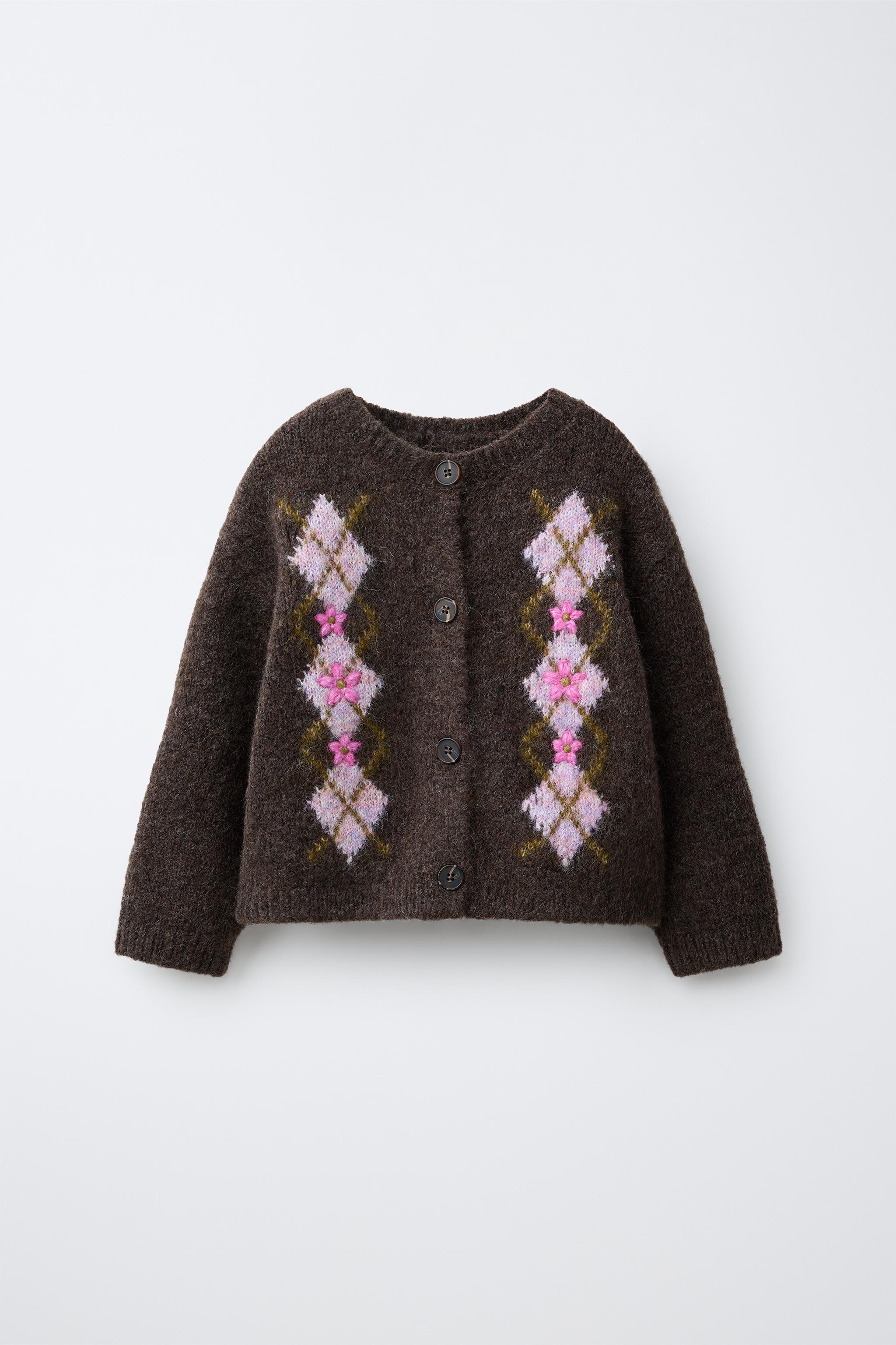 GILET EN MAILLE À LOSANGES