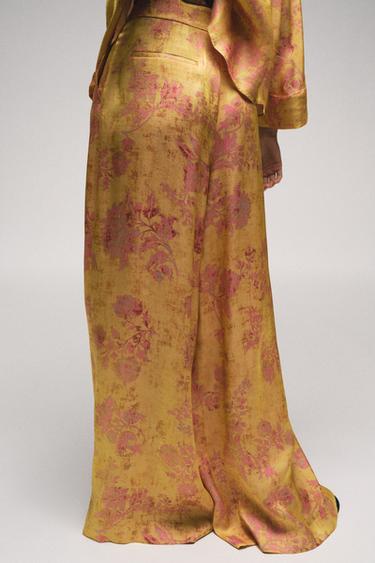 PANTALON PALAZZO IMPRIMÉ - Multicolore de Zara - Image 1
