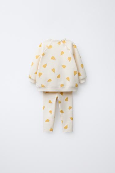 ENSEMBLE SWEAT-SHIRT ET LEGGING POIRES - Écru de Zara - Image 1