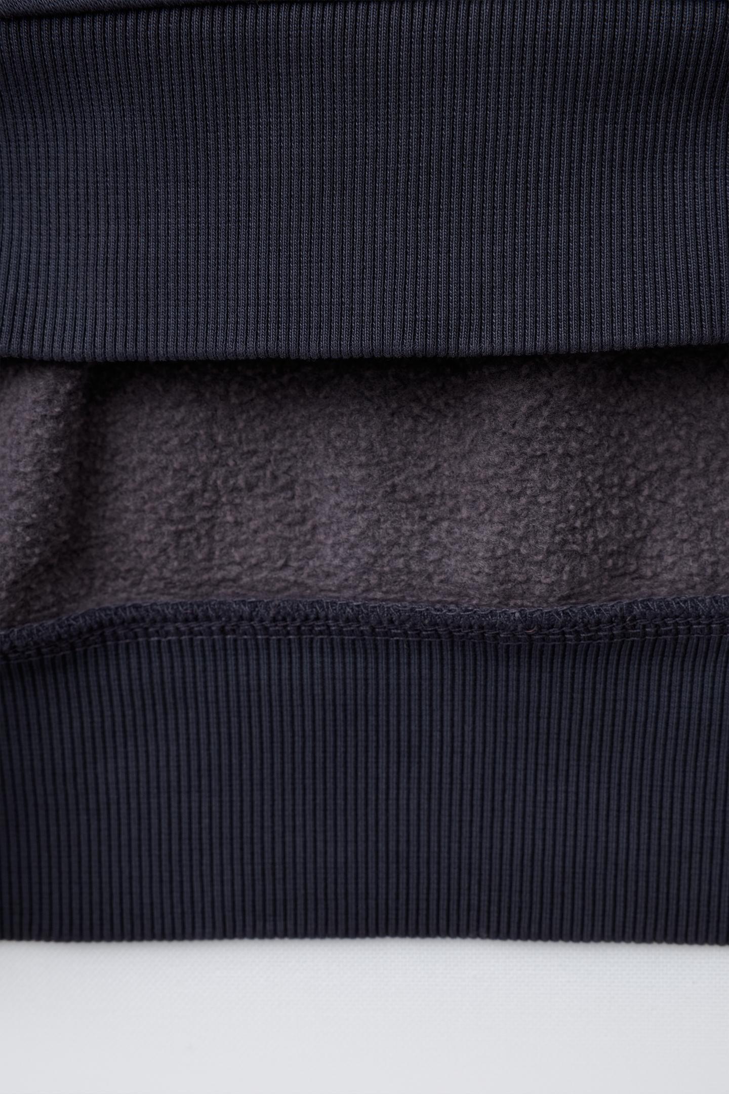 Детская толстовка Zara Plain Sweatshirt with Label Pocket, цвет: Синий / Серый — фото 4