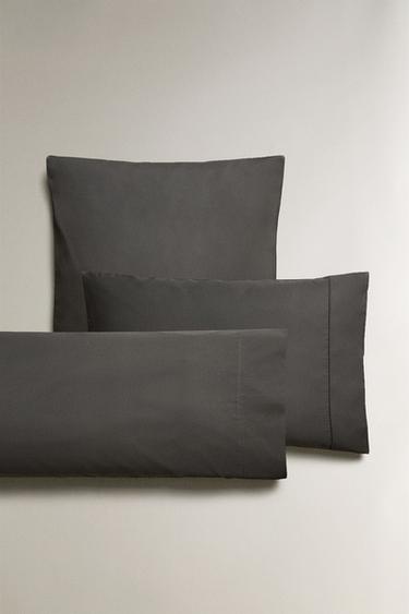 PERCALE PILLOWCASE (300 THREAD COUNT) - Anthracite grey by Zara