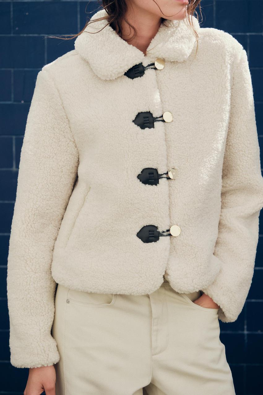 ボアジャケット - エクリュ | ZARA Japan / 日本