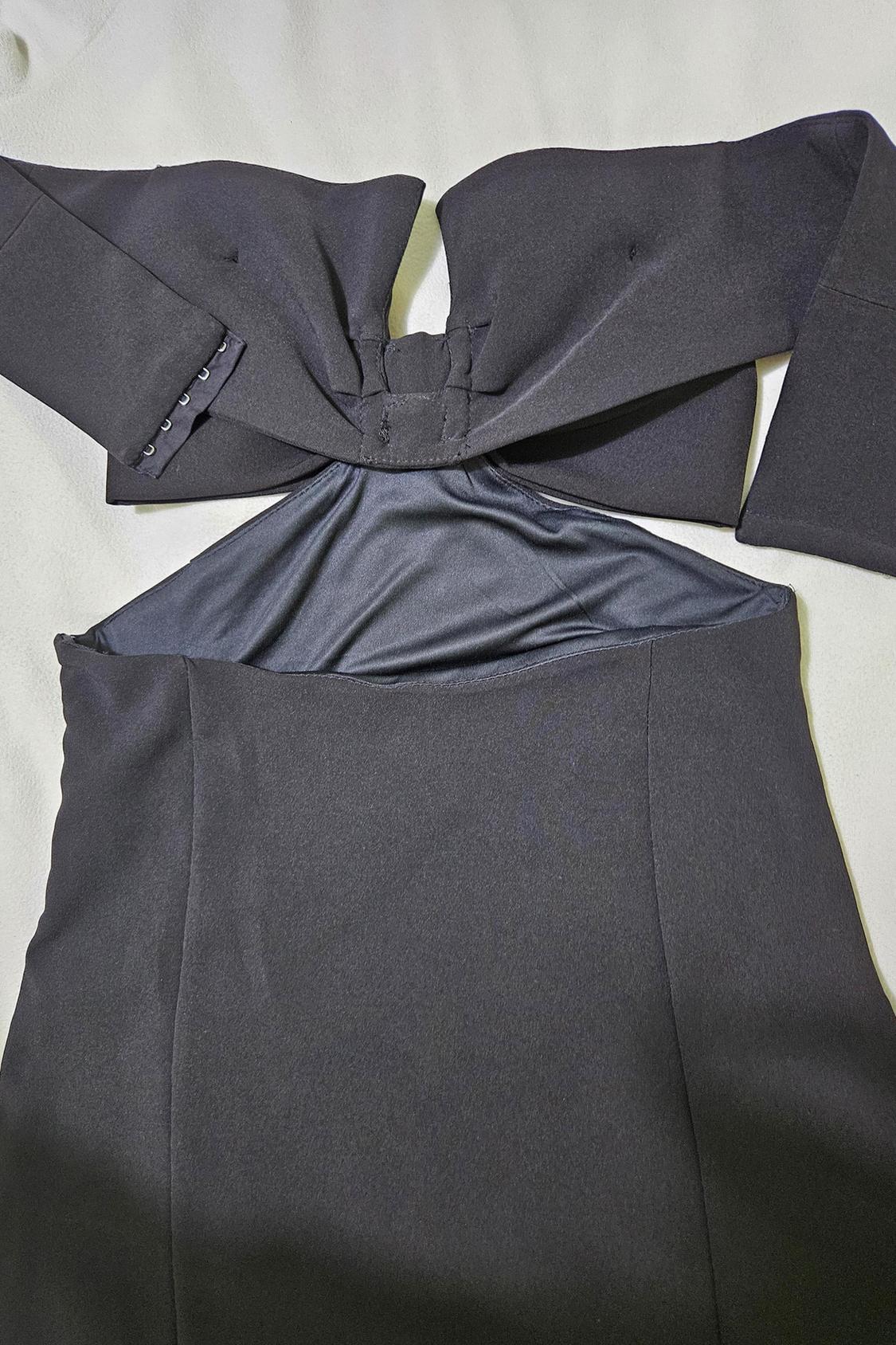 DRESS WITH TIE DETAIL - Image 2