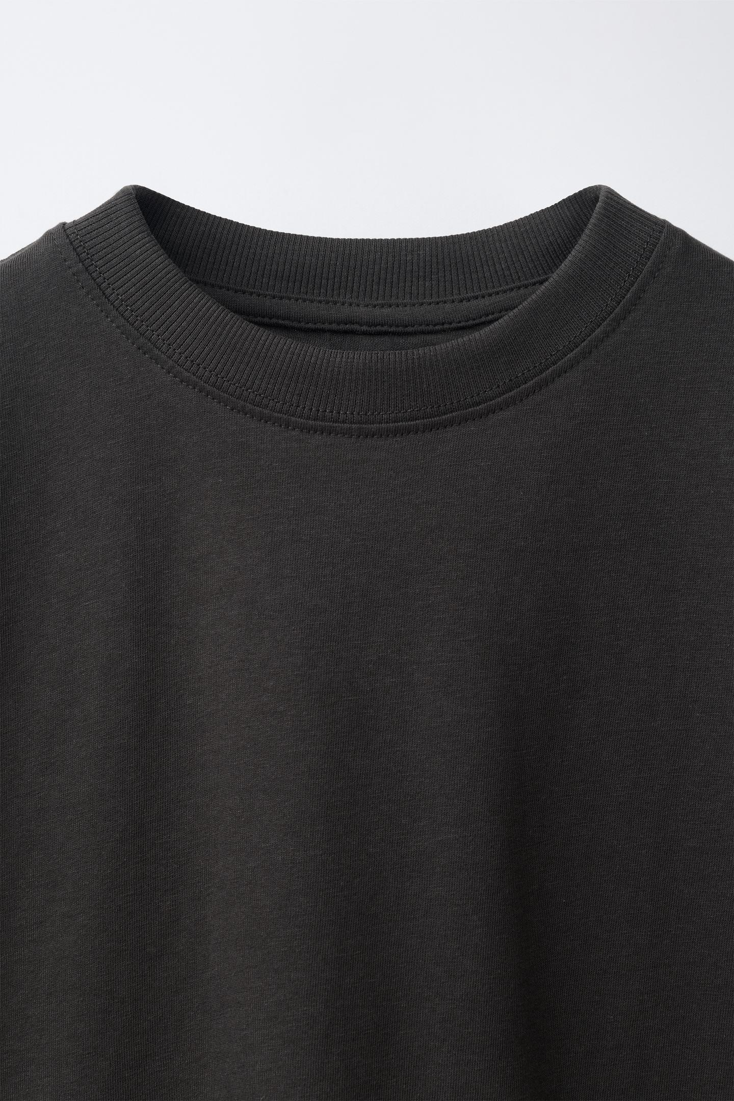 Детская футболка Zara Text Graphic, цвет: Чёрный — фото 3