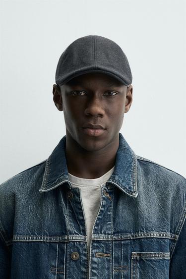 BOINA ESTRUCTURA CUADROS - Azul de Zara - Imagen 0